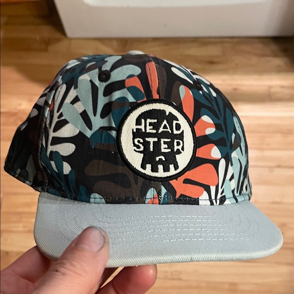 Kids Patterned Cap - Blue and Orange